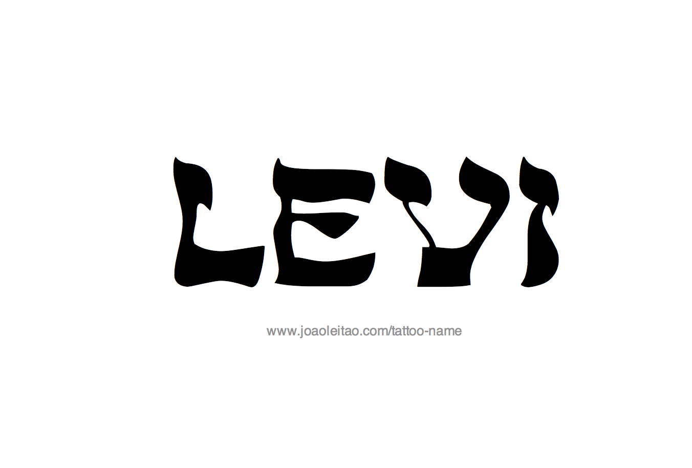 Levi Name Tattoo Designs